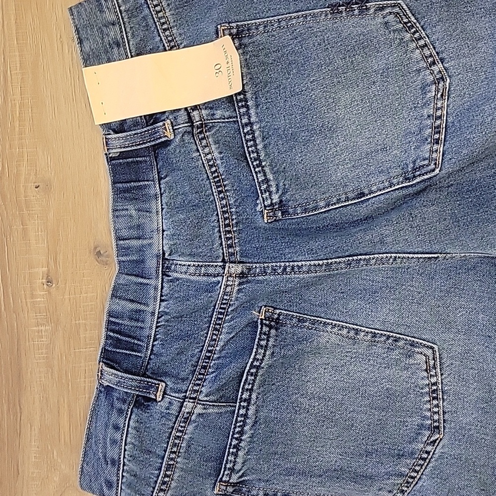 NWT Scotch & Soda Wide Leg High Rise Jeans Size 30 - Picture 4 of 7